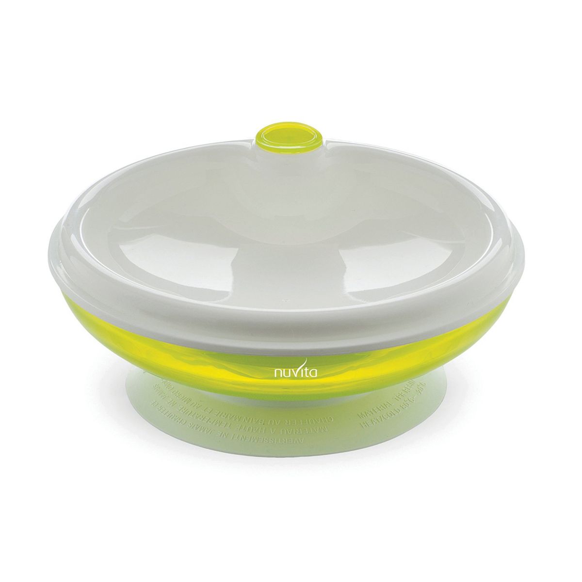 NUVITA - Plato con Tapa para Microondas Verde Nuvita
