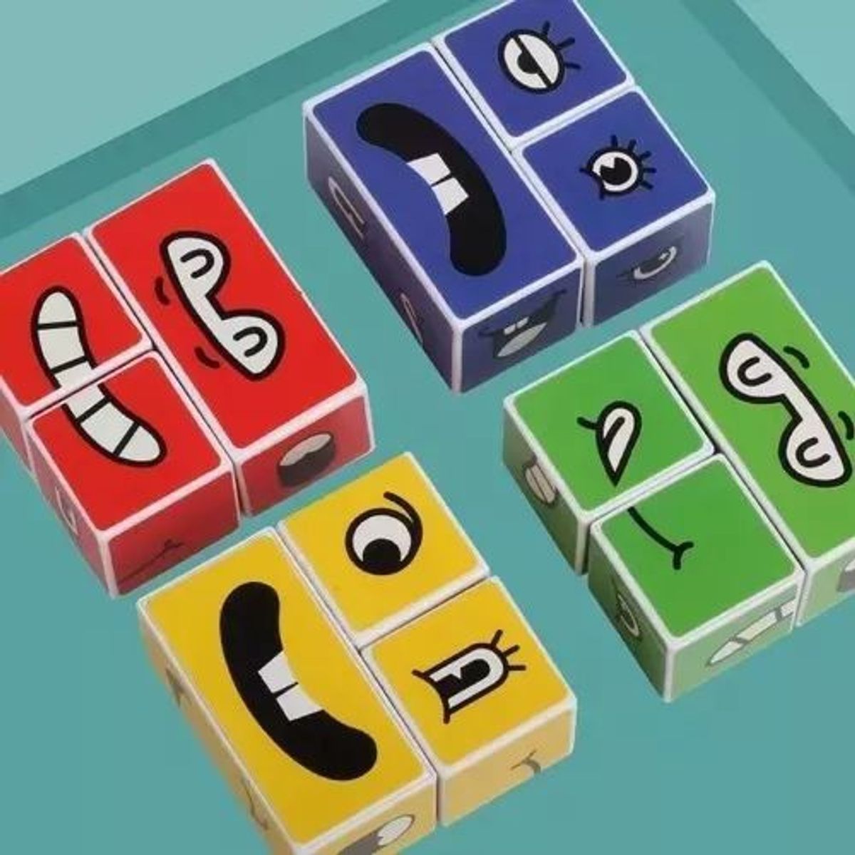 KUANGYE - Juego De Expresión Cubo Cambia De Cara Puzzle Para Niño