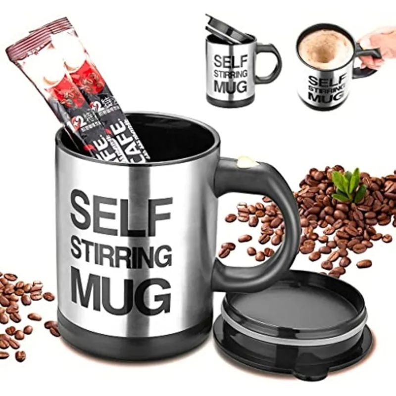 GENERICO - Taza Tazon Revolvedor Automatico Electrico Leche Cafe Bebida