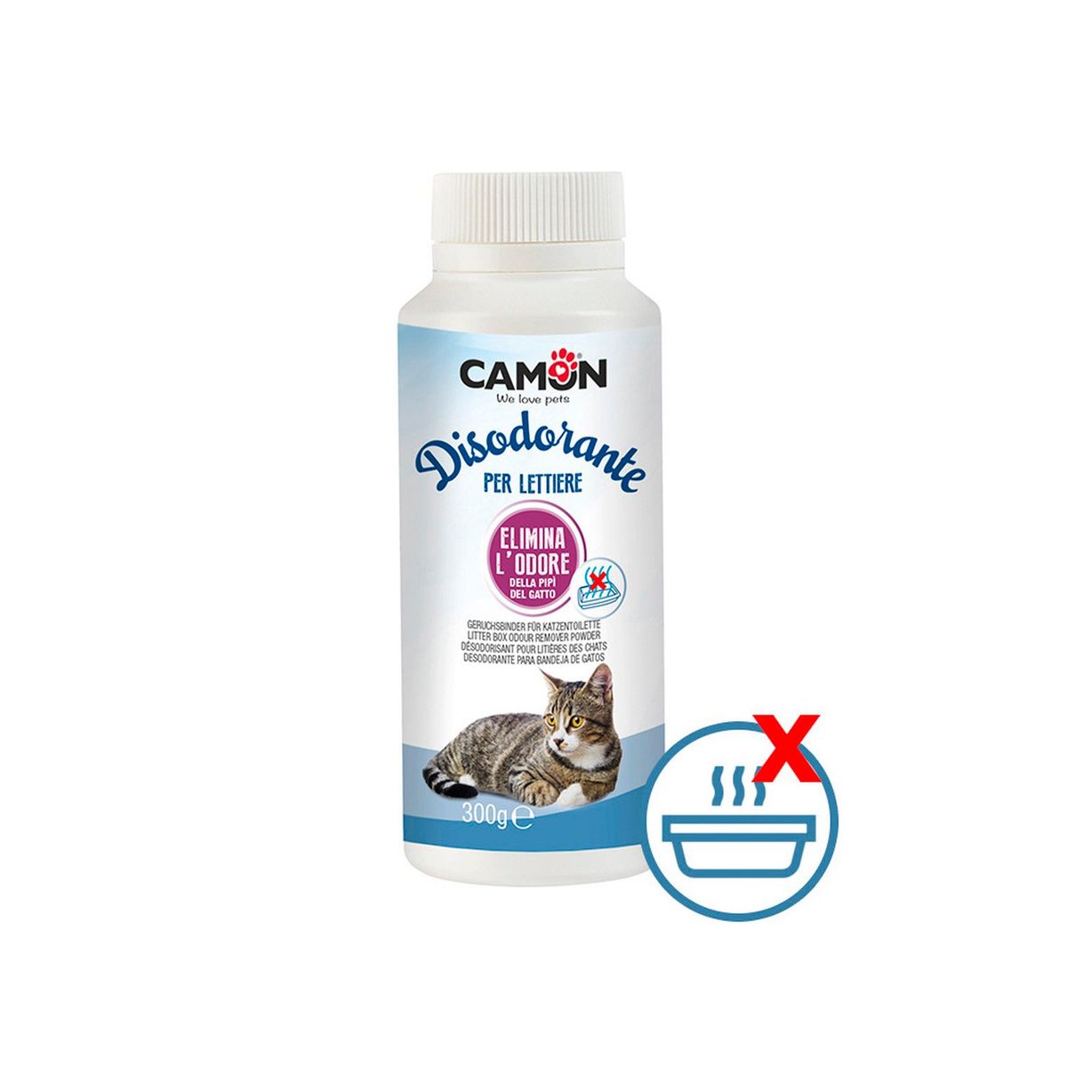 CAMON - Polvo Removedor Olor Sanitario Camon para Gatos 300gr