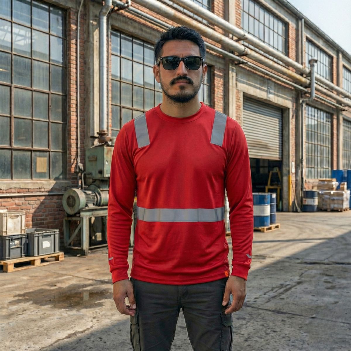 T-WORLD - Polera Híbrida Reflectante Manga Larga UPF50+ Antibacterial