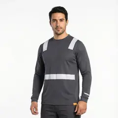 T-WORLD - Polera Hombre Manga Larga Reflectante Filtro UV