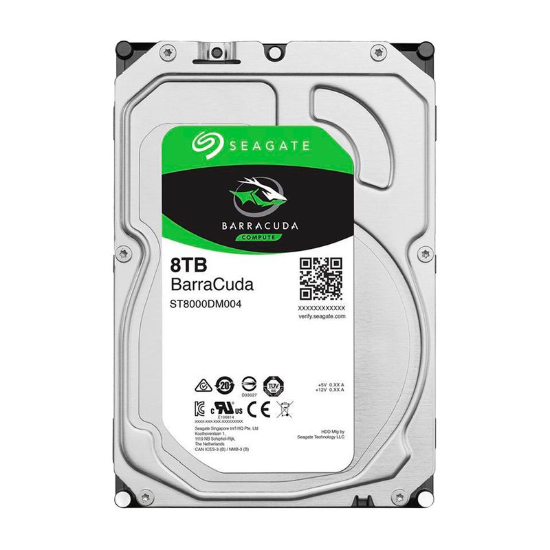 SEAGATE - Disco Duro Interno Seagate Barracuda 8TB PC/DVR Vigilancia