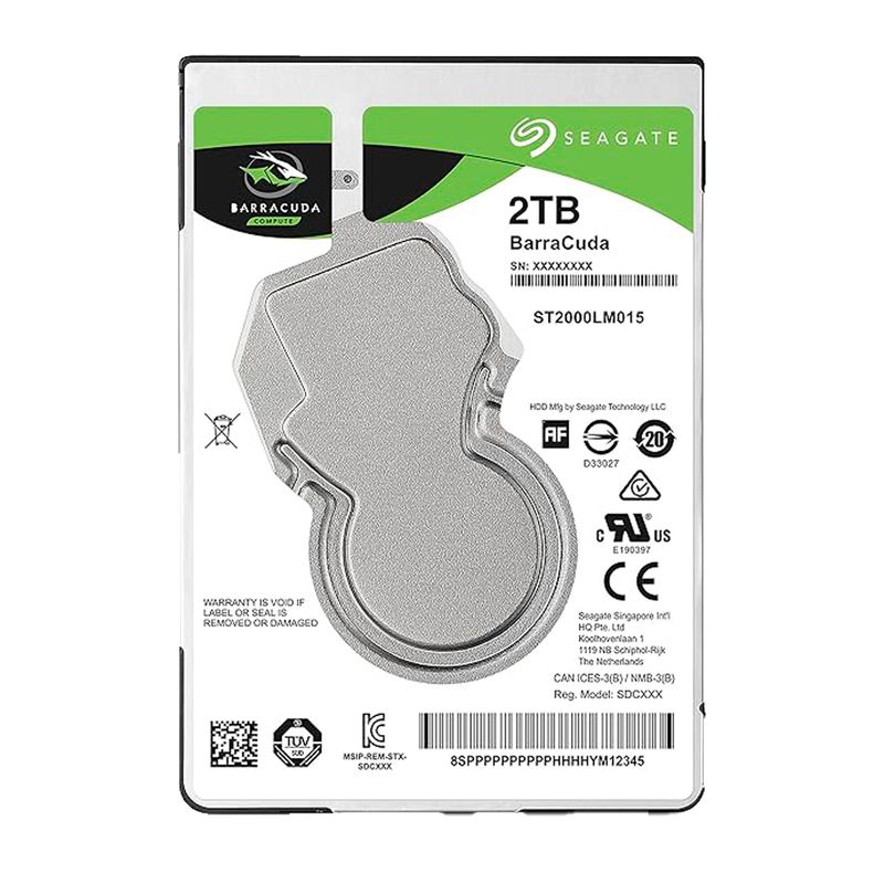 SEAGATE - Disco Duro Interno Seagate Barracuda 2TB 2.5" 7200Rpm 128MB