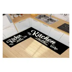 GENERICO - Pack 2 Alfombra De Cocina Antideslizante Piso Entrada De Baño
