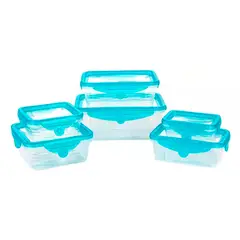 ESHOPANGIE - Taper Tupper Hermetico Pack 6 + Tapa Silicona Flexible