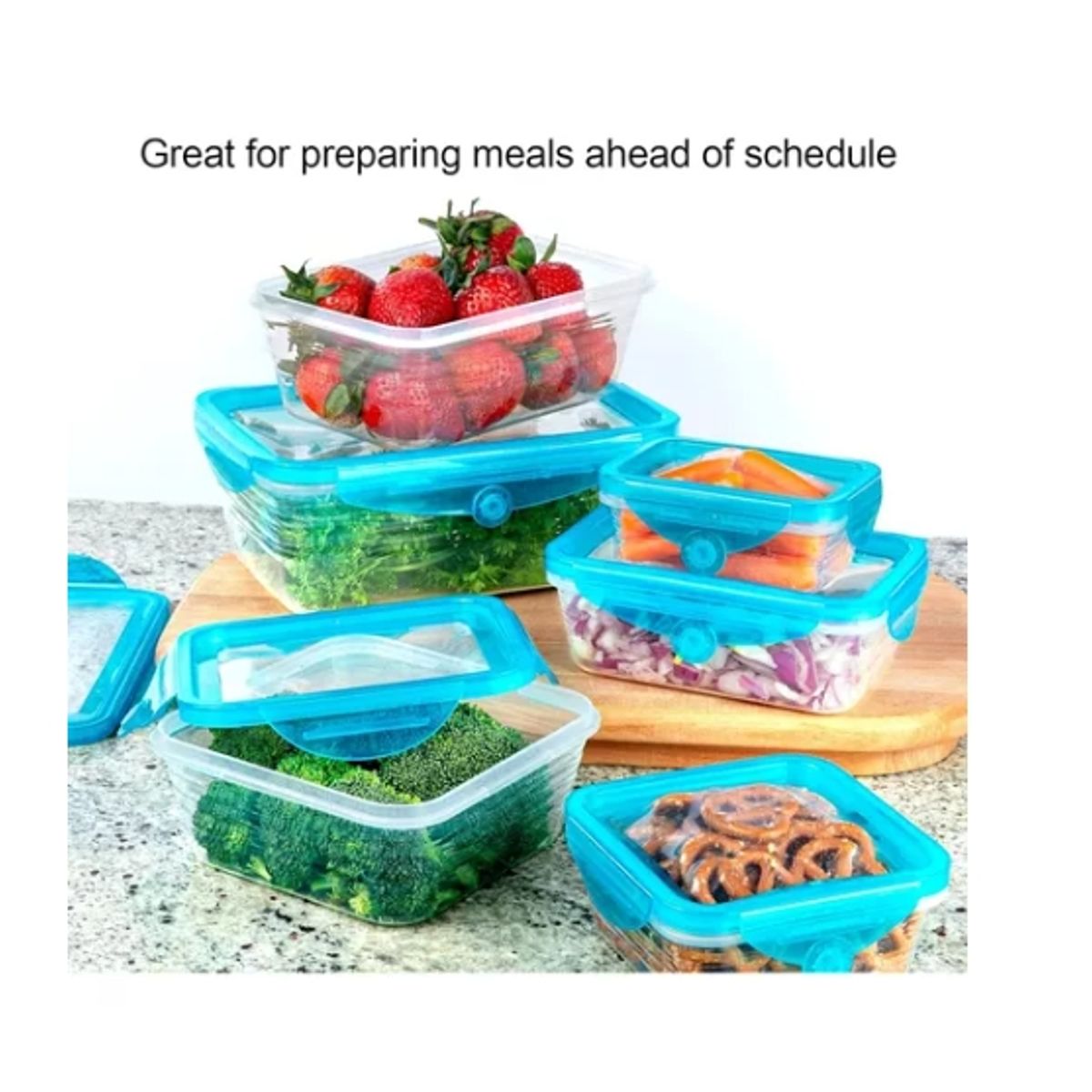 ESHOPANGIE - Taper Tupper Hermetico Pack 6 + Tapa Silicona Flexible