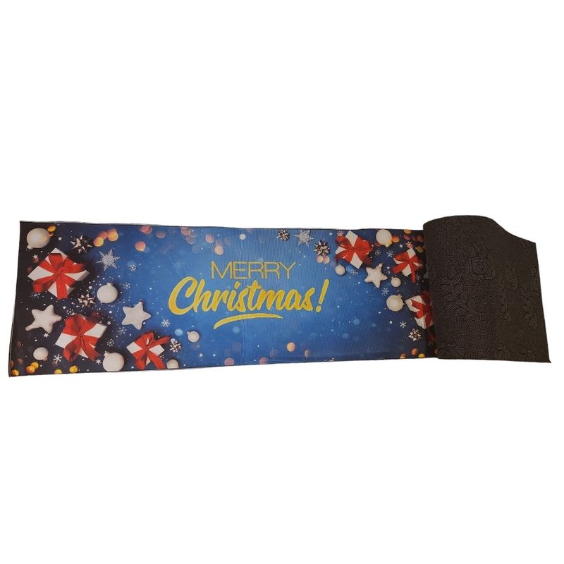 GENERICO - Alfombra doble cocina antideslizante impermeable navidad