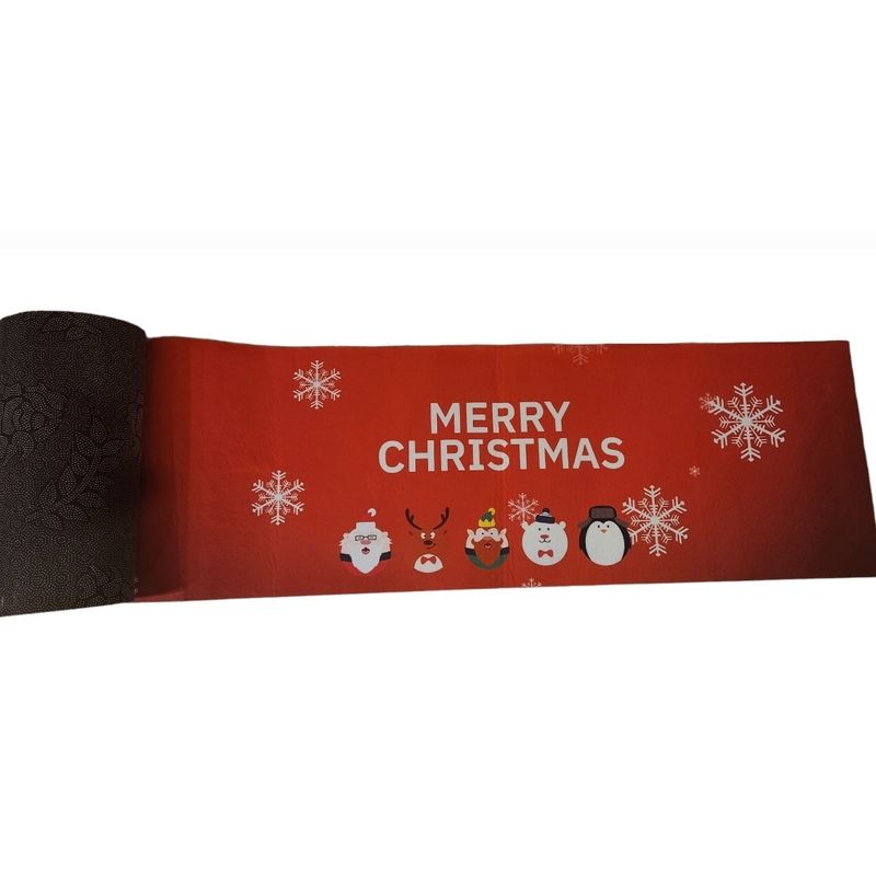 GENERICO - Alfombra doble cocina antideslizante impermeable navidad