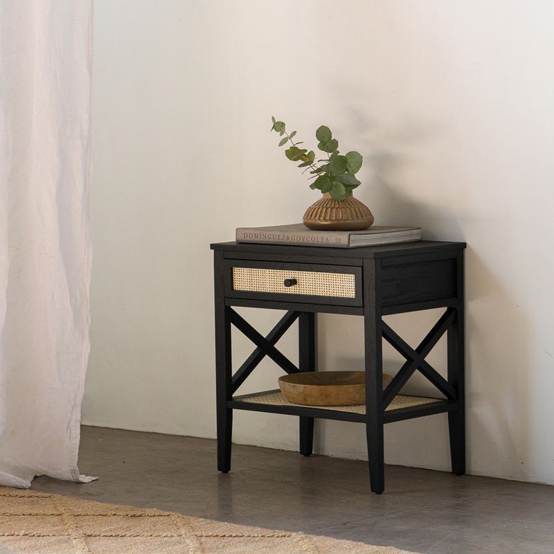 AMOBLE - Velador Arges Negro Amoblé