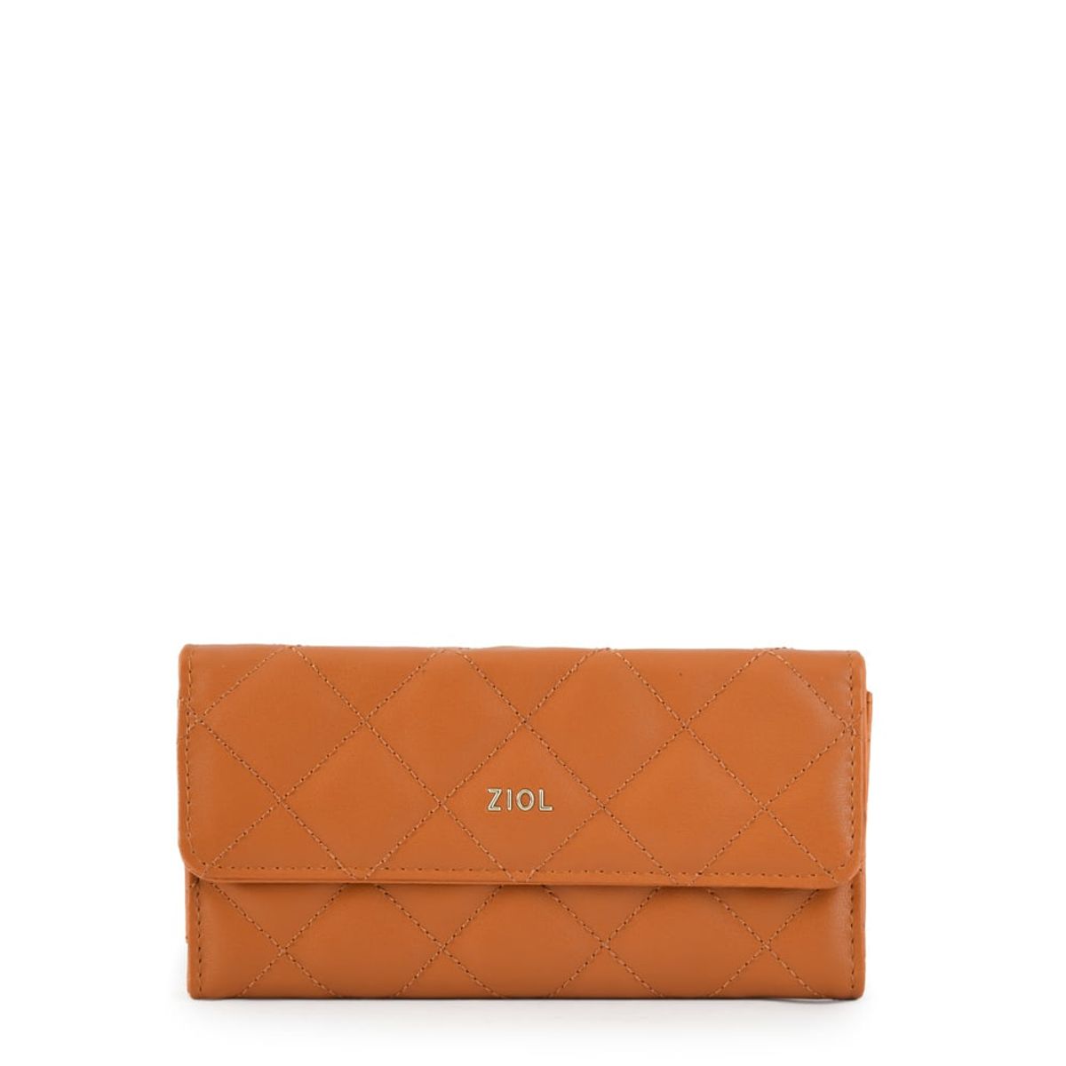 ZIOL - Billetera grande bouffi camel