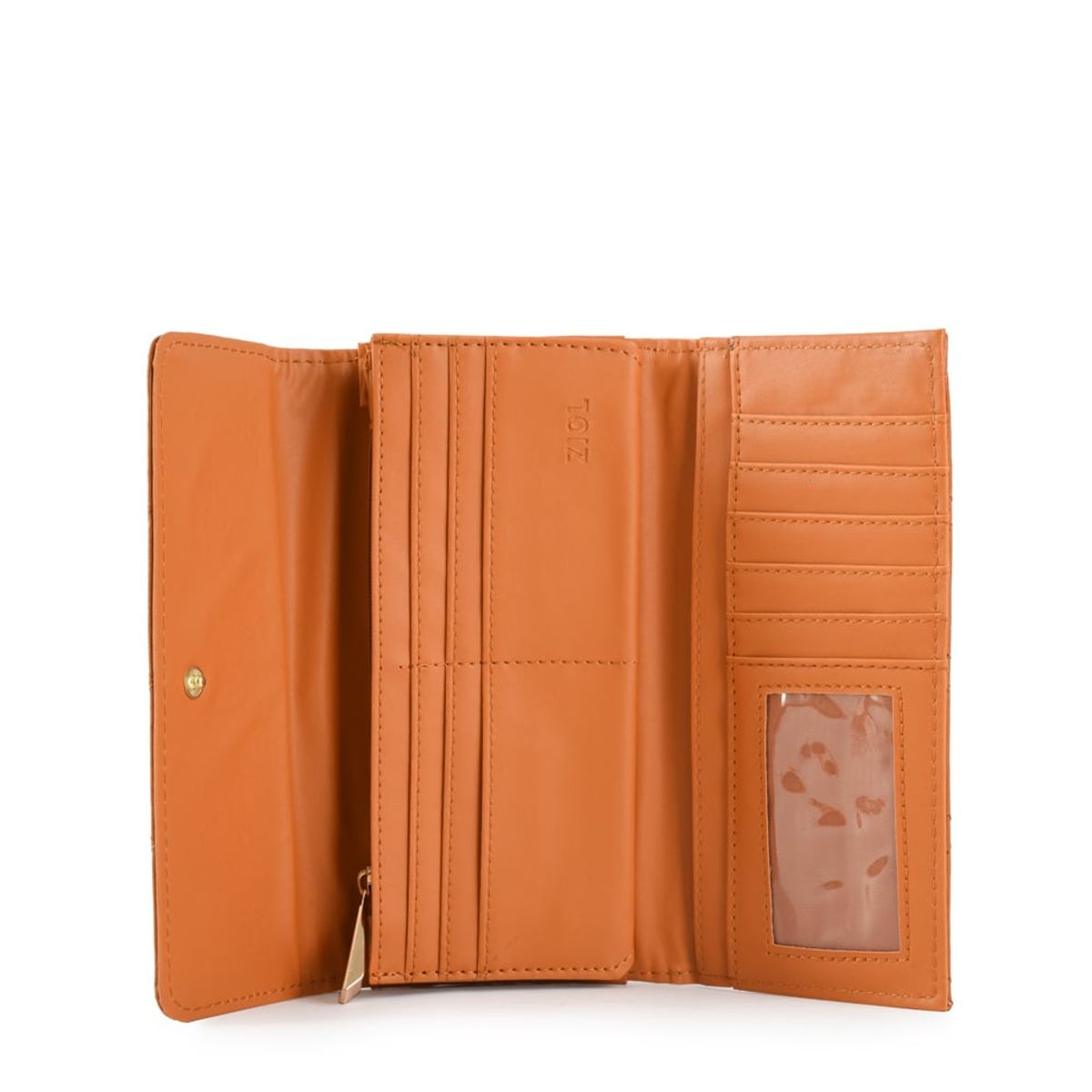 ZIOL - Billetera grande bouffi camel