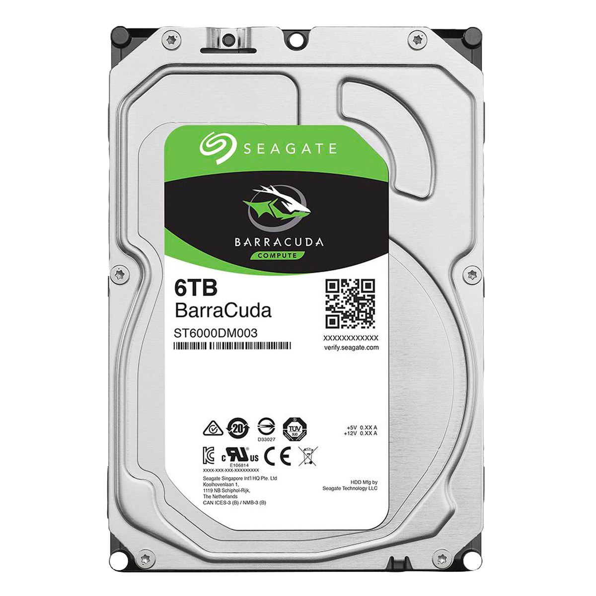 SEAGATE - Disco Duro interno Seagate Barracuda 6TB PC/DVR Vigilancia