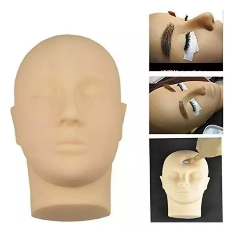 GENERICO - Cabeza Rostro Para Estudio De Pestañas Y Maquillaje