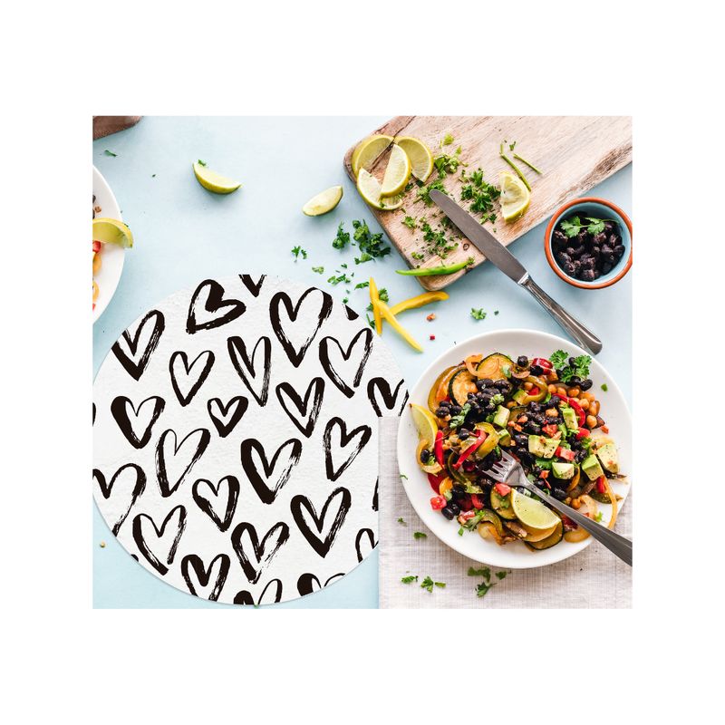 DAVANTI - Set 6 Individuales Love Pop Art Redondo