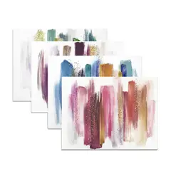 DAVANTI - Set 4 Individuales Pinceladas Rectangular