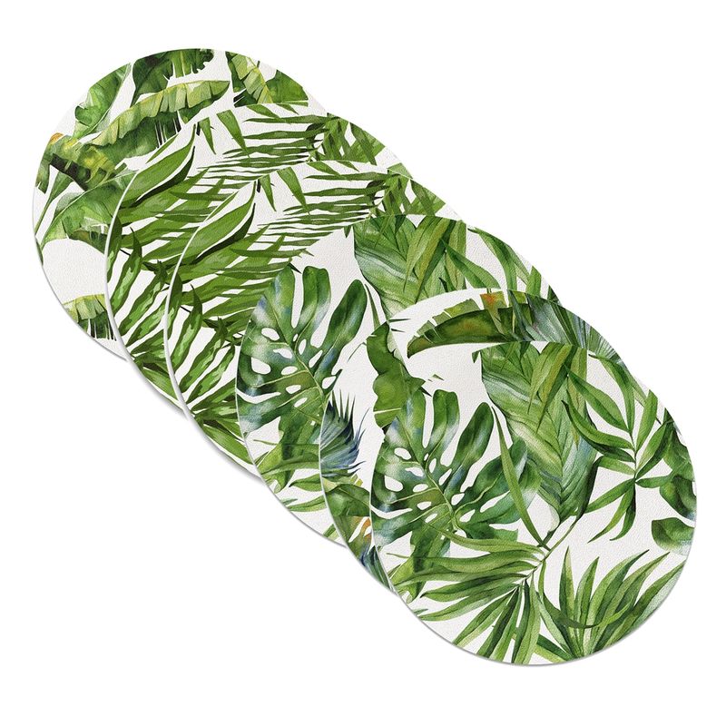 DAVANTI - Set 6 Individuales Plantas Redondo