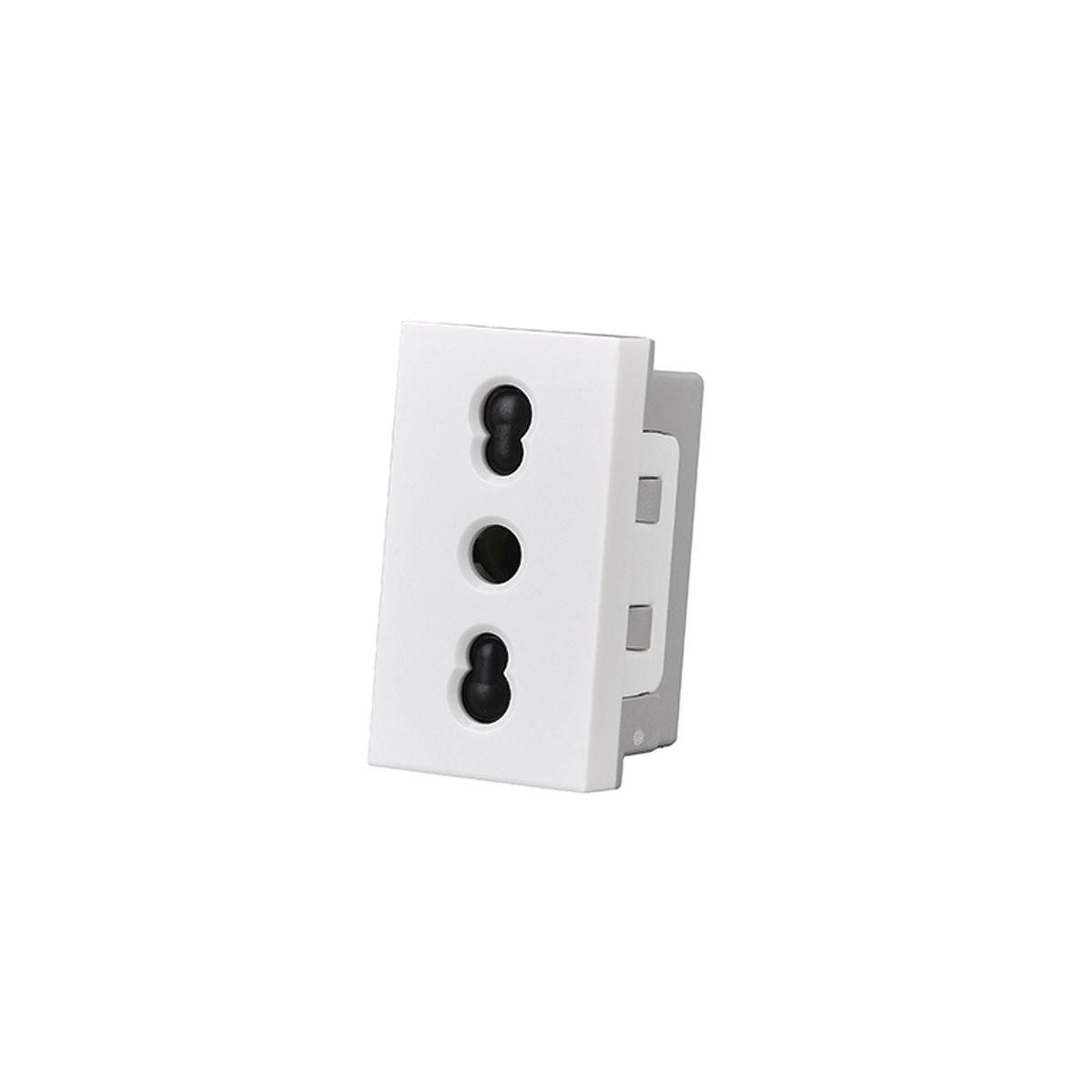 GENERICO - Pack 5 Modulo Tomacorriente 10/16A 250V Blanco