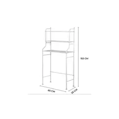 ANGELES DEL HOGAR - ORGANIZADOR ESTANTE METÁLICO RACK 3 NIVELES