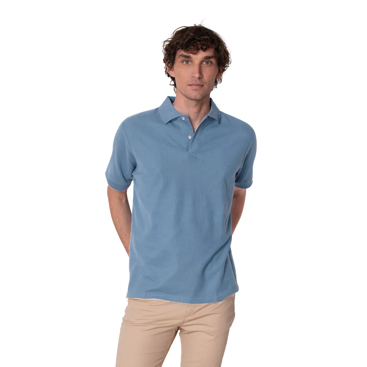 INDUSBORD - Polera hombre Piqué Premium Manga corta protección Uv50 Certificada Indusbord
