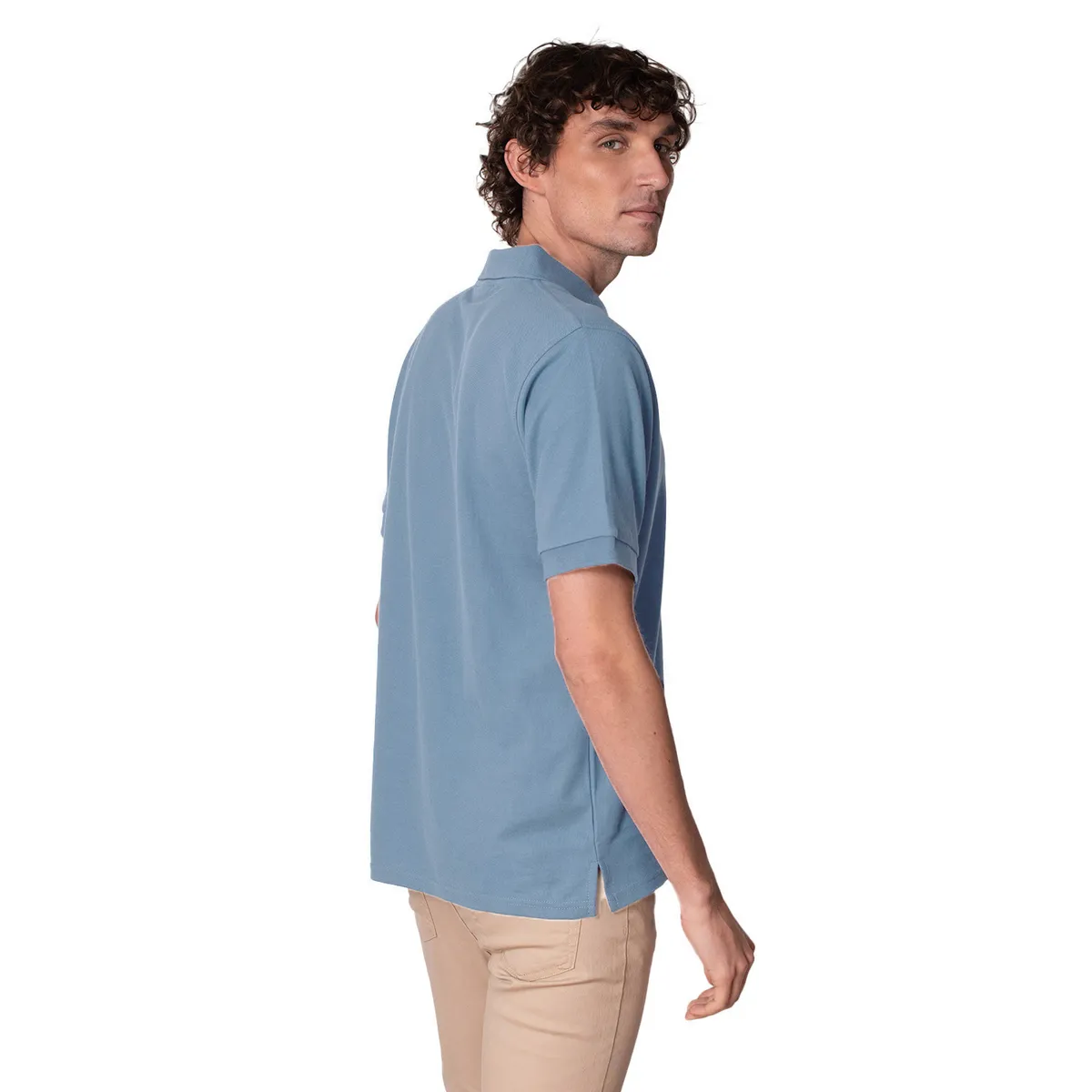 INDUSBORD - Polera hombre Piqué Premium Manga corta protección Uv50 Certificada Indusbord