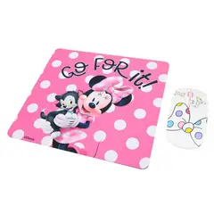 DISNEY - KIT MOUSE INALÁMBRICO Y MOUSE PAD MINNIE 1