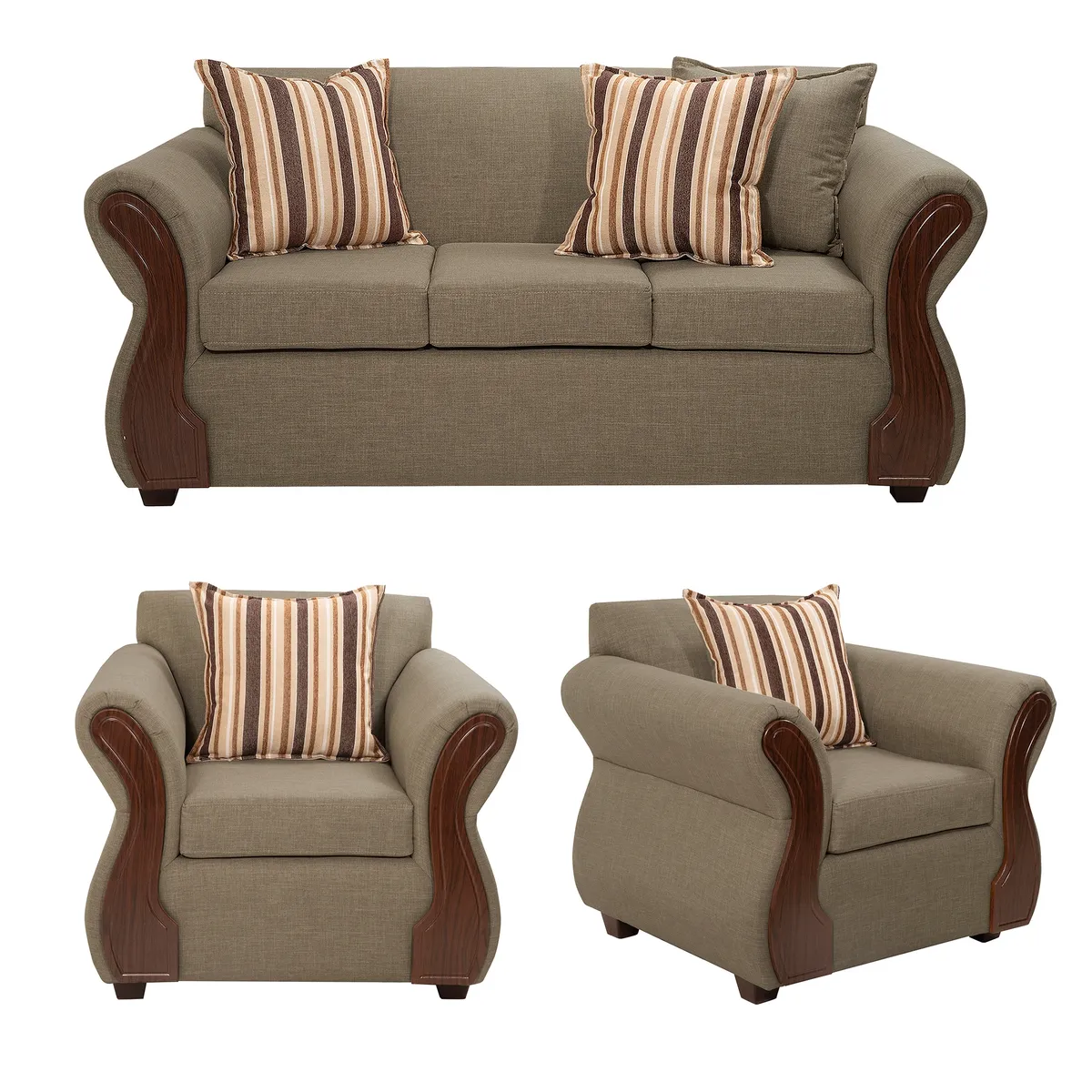 DECOOUTLET - Living Tarento 3.1.1 Tela Beige