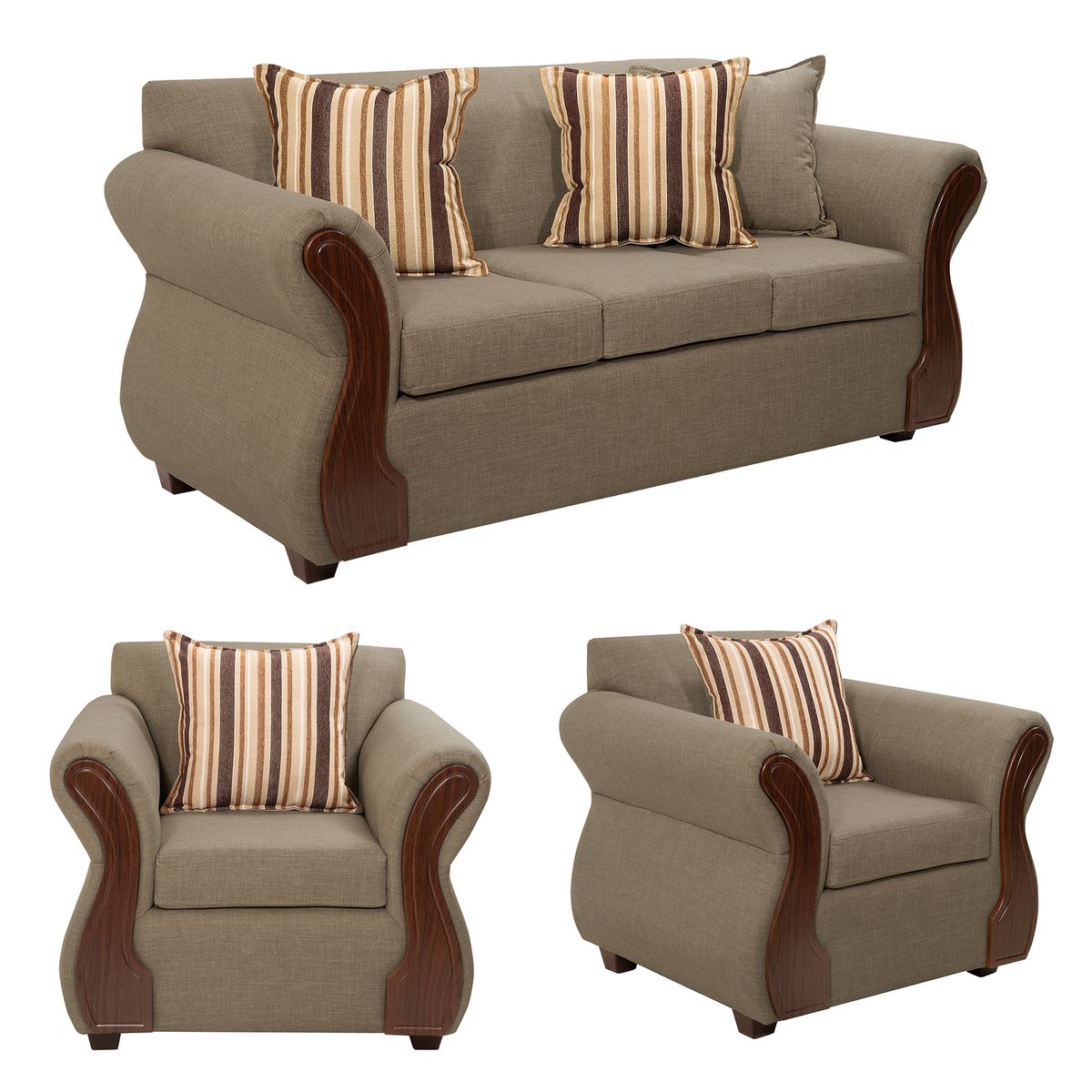 DECOOUTLET - Living Tarento 3.1.1 Tela Beige