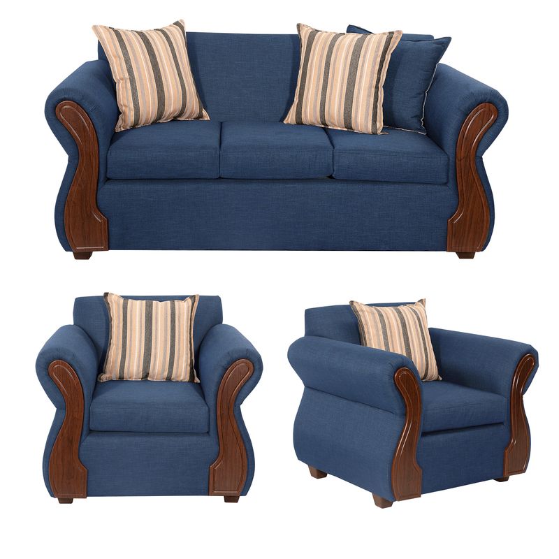 DECOOUTLET - Living Tarento 3.1.1 Tela Azul