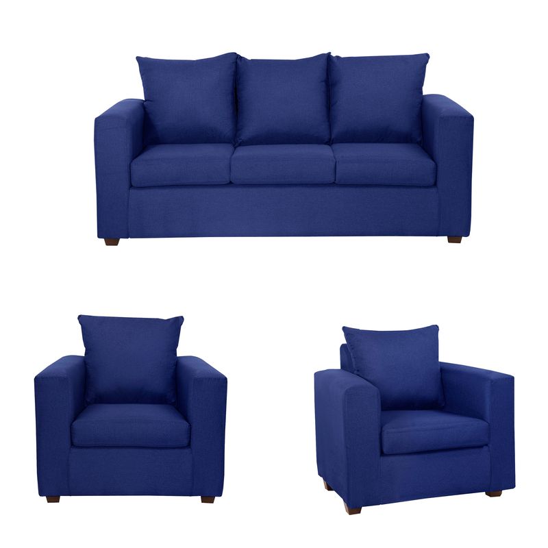 DECOOUTLET - Living Turín 3.1.1 Tela Azul