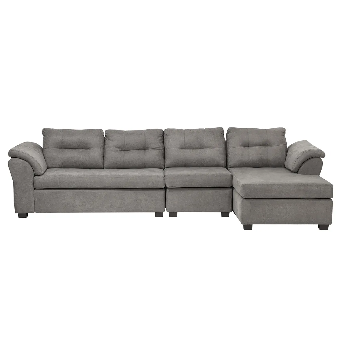 DECOOUTLET - Seccional Laos XL Intercambiable Tela Gris Medio