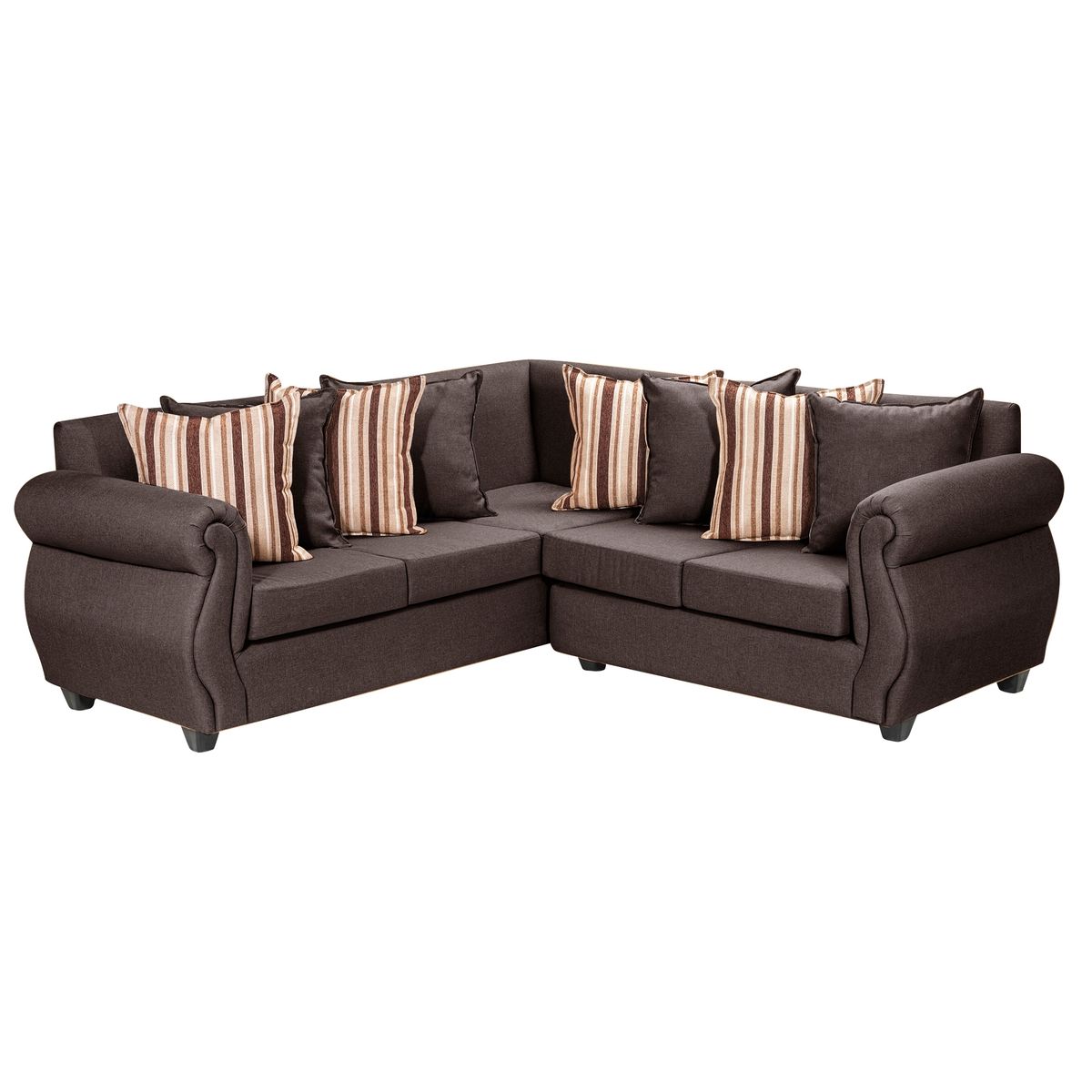 DECOOUTLET - Seccional Milán 3.2 Tela Chocolate