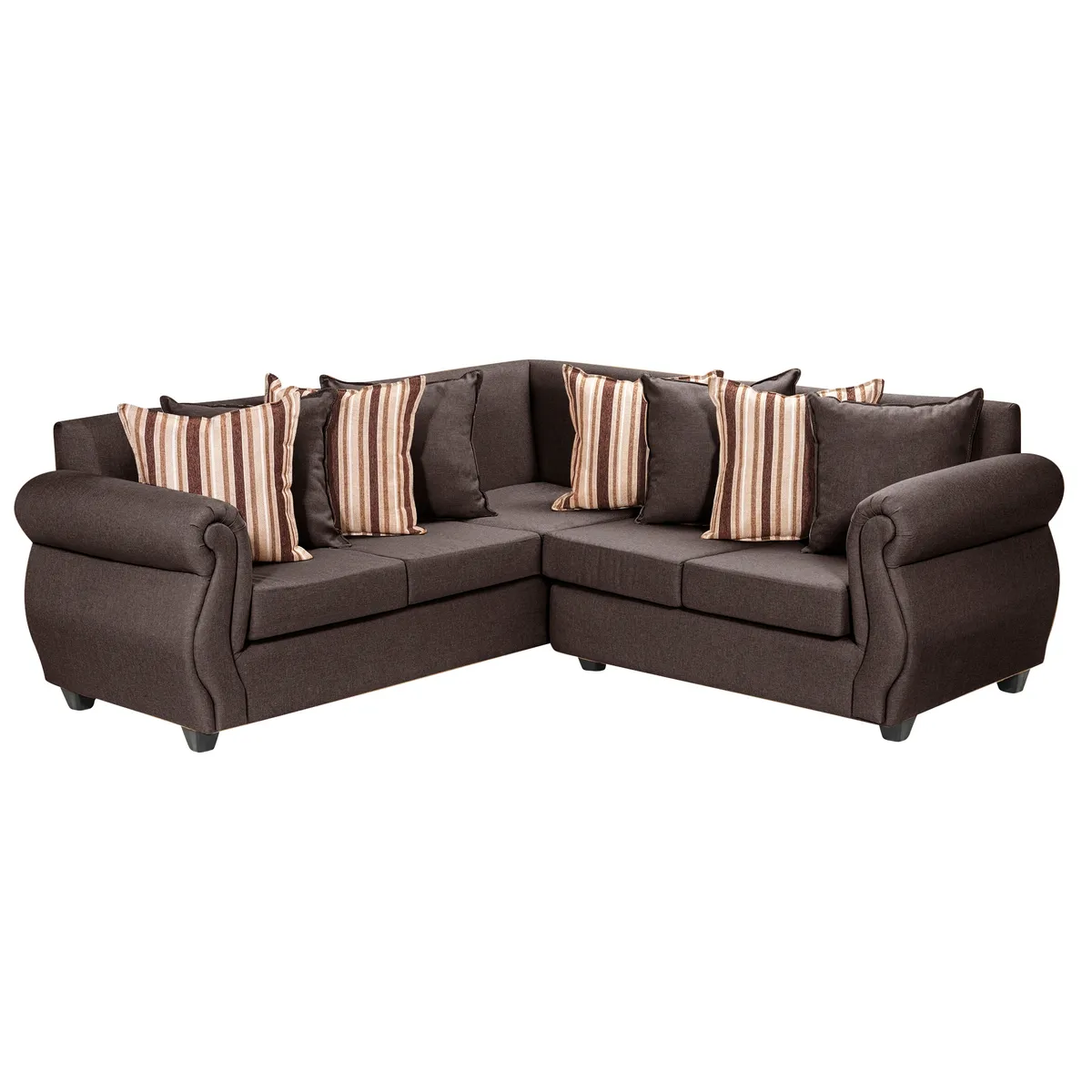 DECOOUTLET - Seccional Milán 3.2 Tela Chocolate