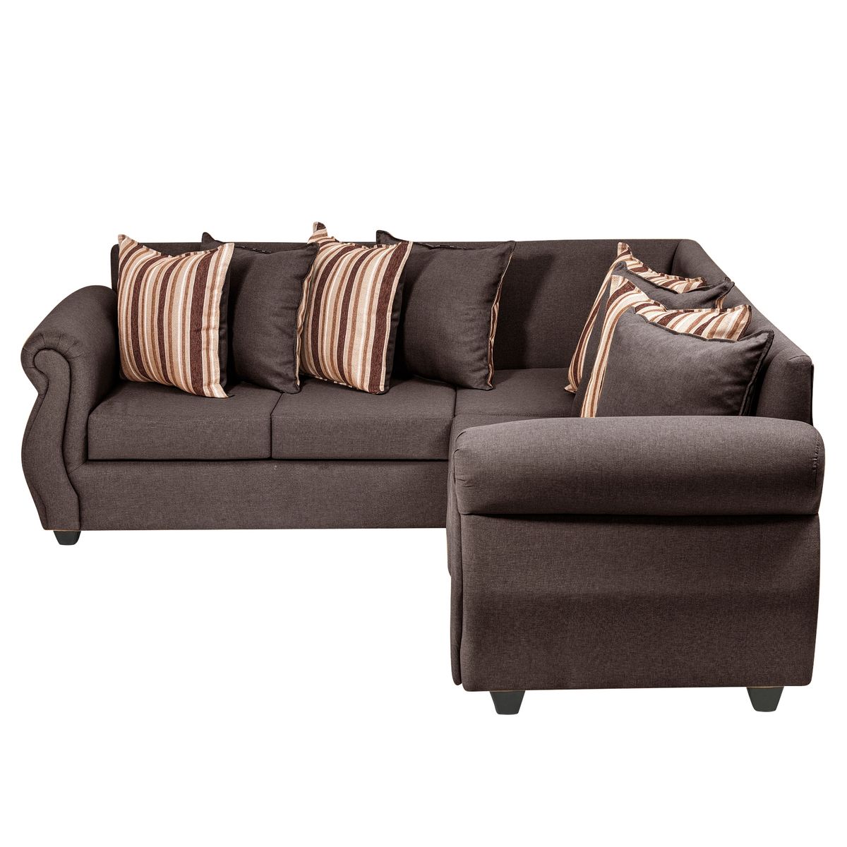 DECOOUTLET - Seccional Milán 3.2 Tela Chocolate