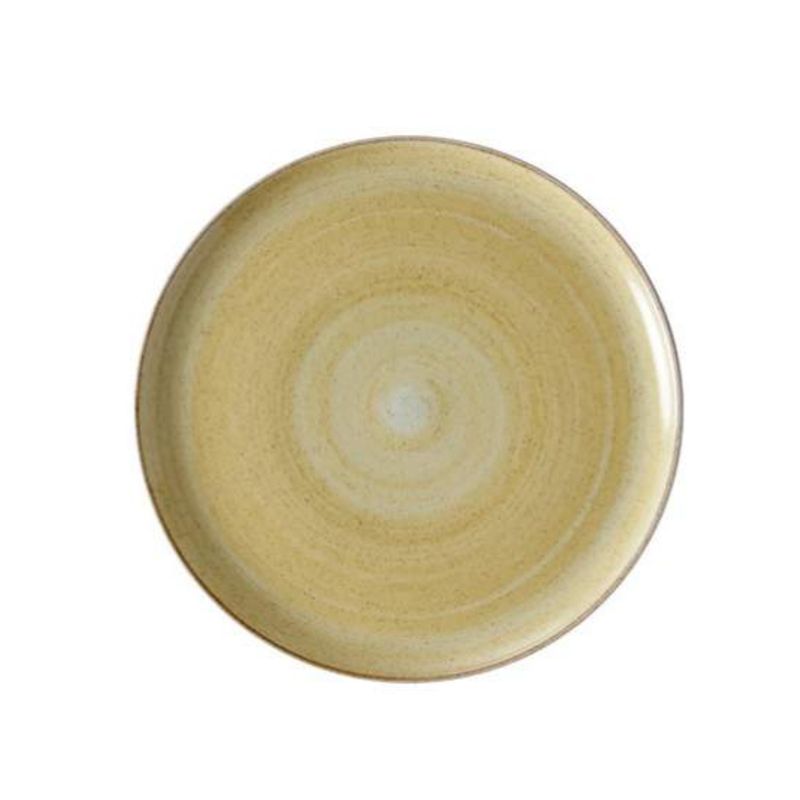 CORONA - Plato coupe de porcelana 17,7 cm mostaza Artisan