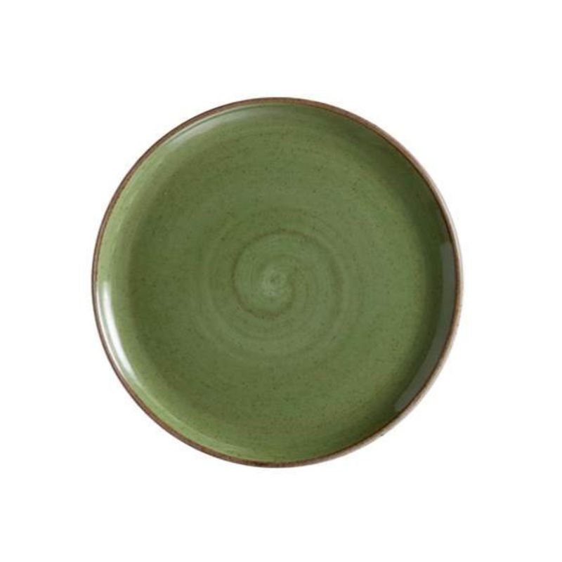 CORONA - Plato coupe de porcelana 17,7 cm verde Artisan