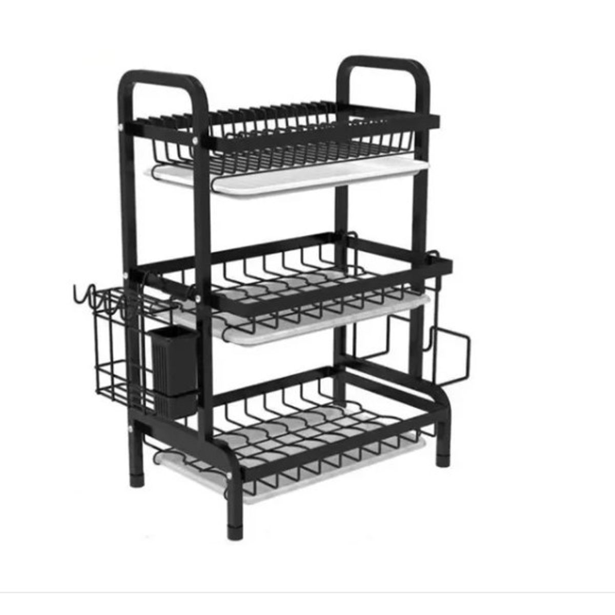 ANGELES DEL HOGAR - ORGANIZADOR y ESCURRIDOR METÁLICO RACK 3 NIVELES