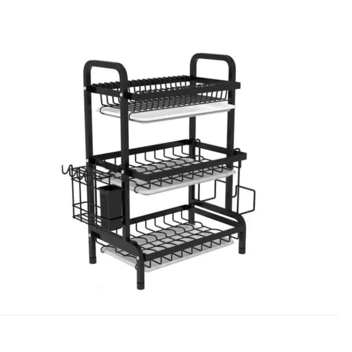 ANGELES DEL HOGAR - ORGANIZADOR y ESCURRIDOR METÁLICO RACK 3 NIVELES