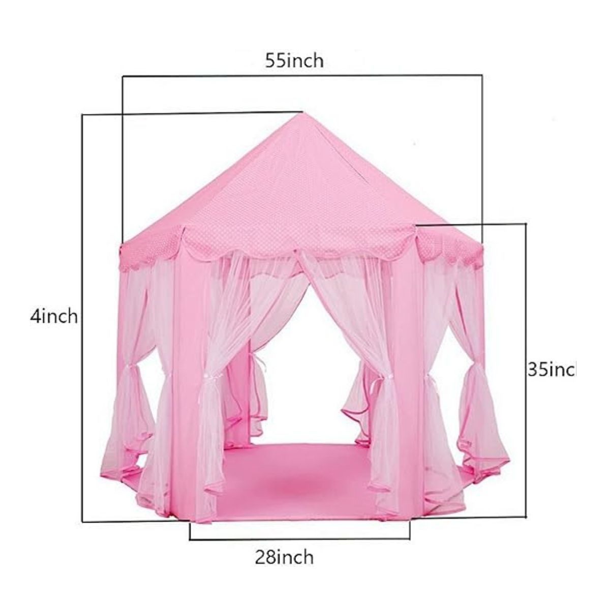 GENERICO - Carpa en forma de castillo de princesa para niñas