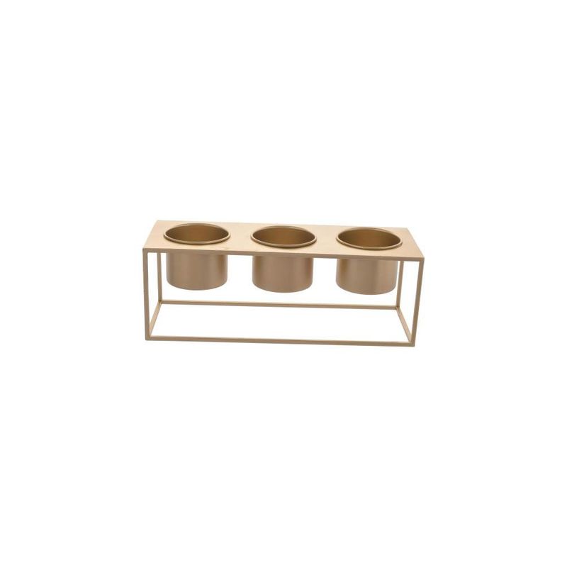 OEM - Juego de Estante con Bases Decorativas 41x14.5x15.5cm