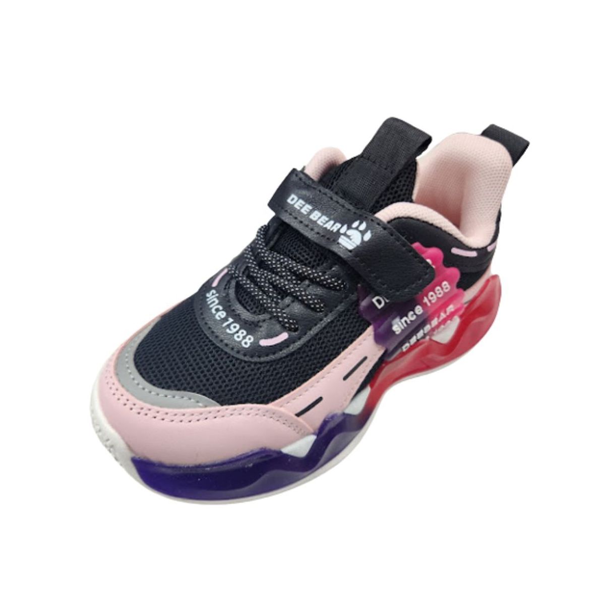 VINNYS OUTLET - Zapatilla Deportiva Niña Negro Rosa