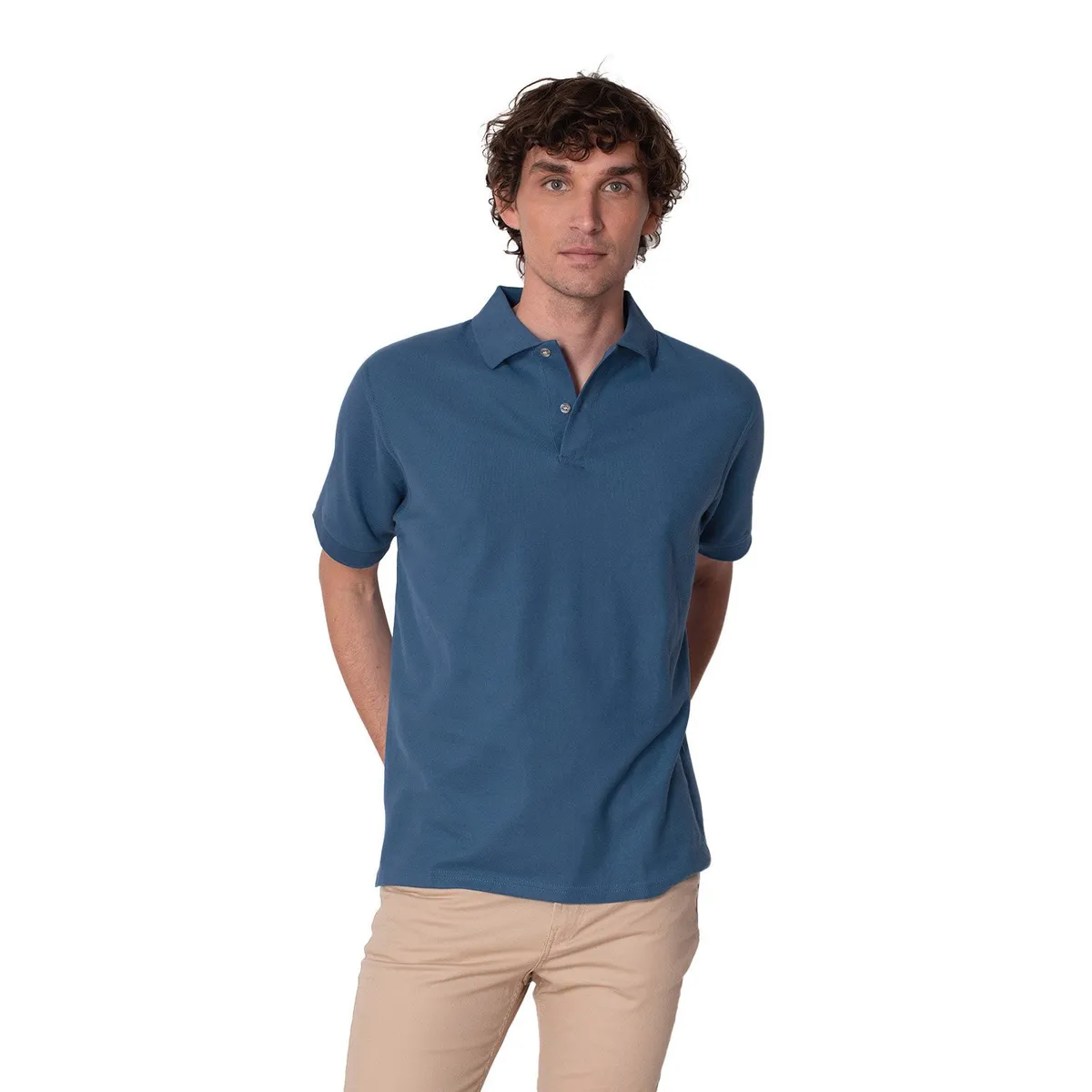 INDUSBORD - Polera hombre Piqué Premium Manga corta protección Uv50 Certificada Indusbord