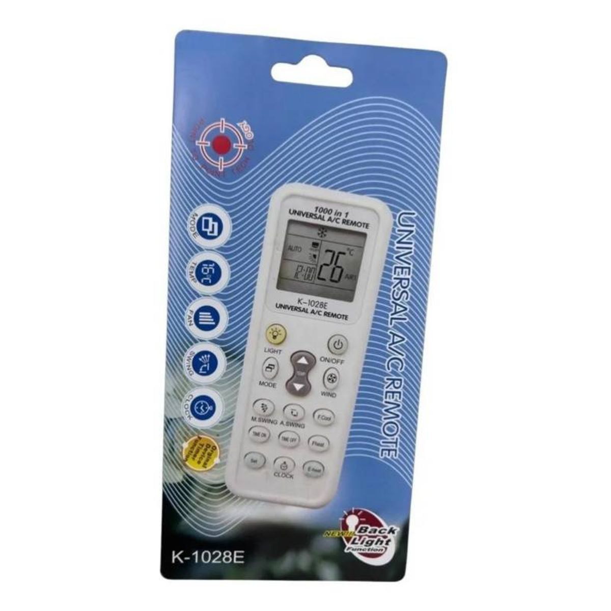 GENERICO - Control Para Aire Acondicionado 1000 Marcas Compatibles