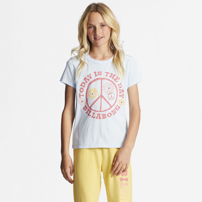 BILLABONG - Polera M/C Niña Today Is The Da G Te Celeste BILLABONG