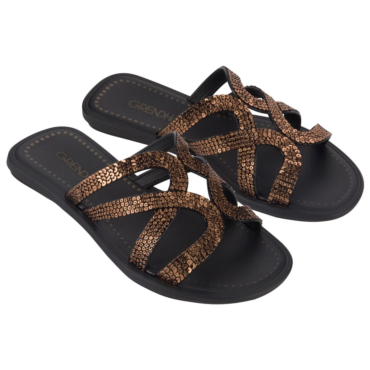 GRENDHA - Sandalia Mujer Negro Buriti Grendha