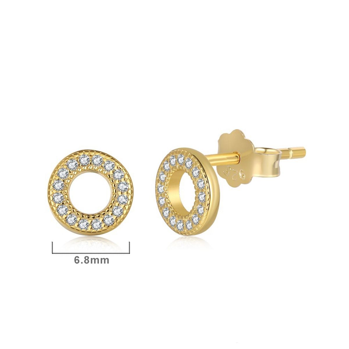 GENERICO - Aros de Plata 925 Bañado en Oro 18K - Gala Gold