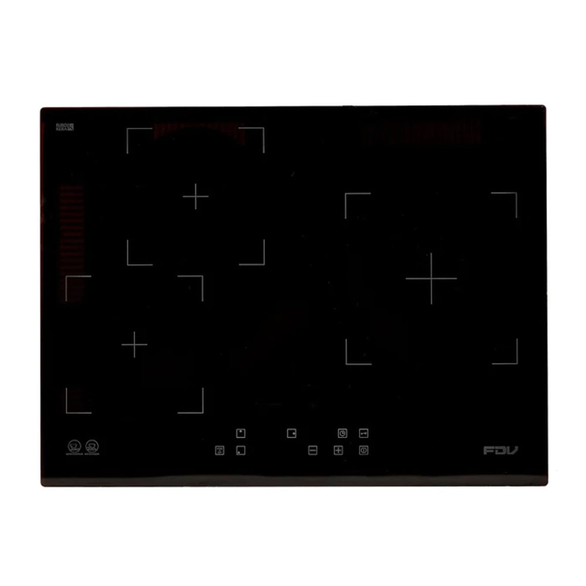 FDV - Encimera Fdv Vitrocerámica 3 Focos Black