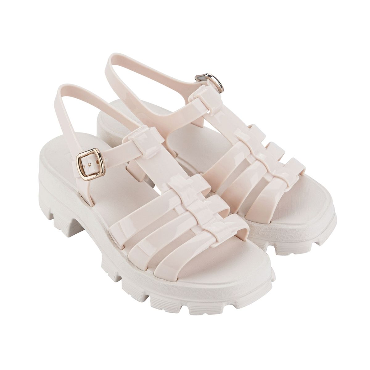 ZAXY - Sandalia Mujer Hueso Power Zaxy