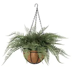 THE GREEN ELEMENT - Planta Colgante Artificial Helecho Sabina 55 CM