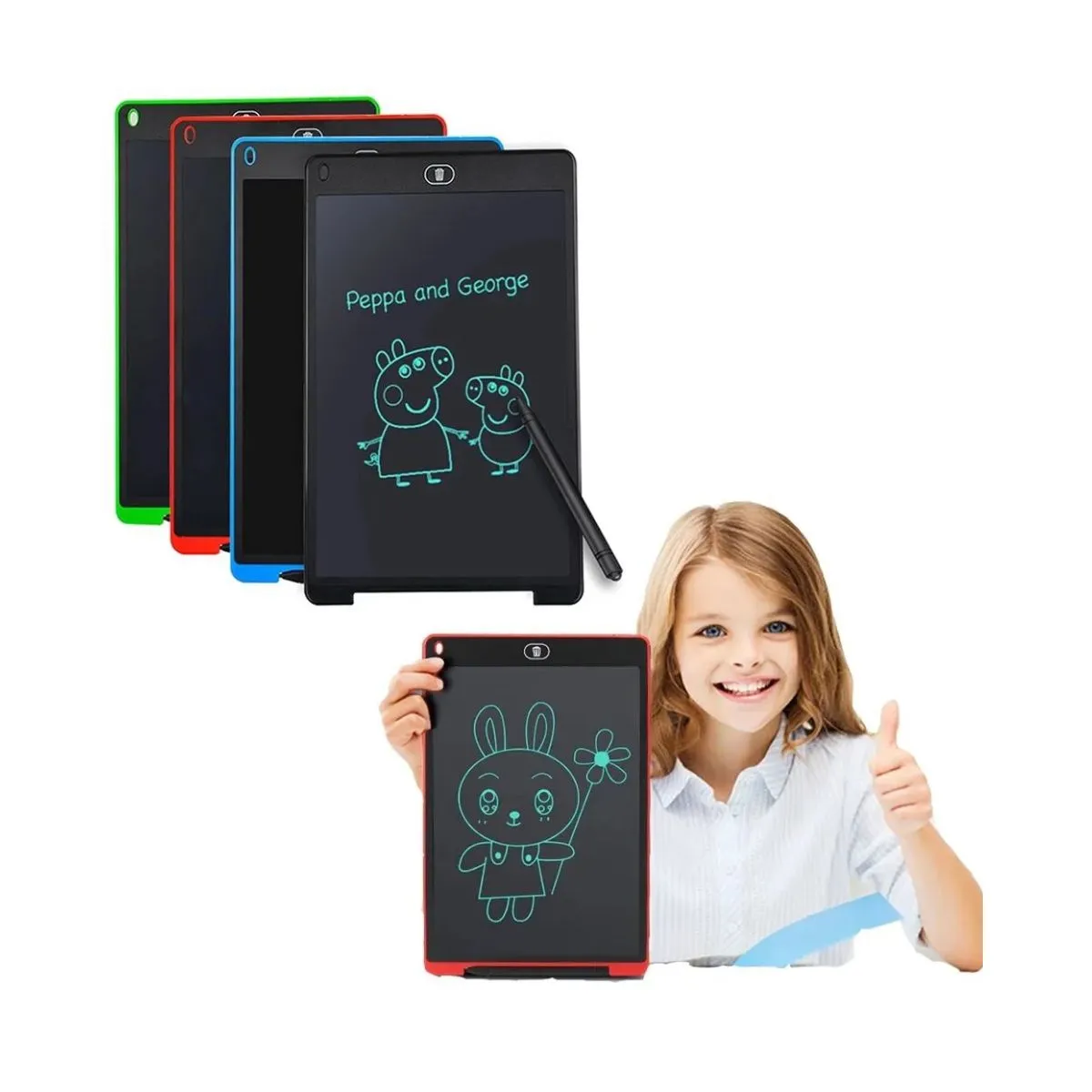 GENERICO - Tableta de escritura y dibujo digital LCD para niños